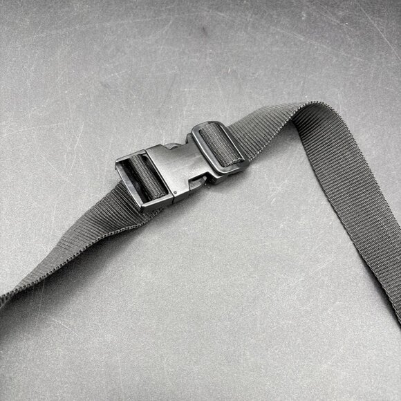 Vintage Espirit Black Waist Belt Bag Purse with Zipper Pocket EUC 90s Y2K - Picture 4 of 7